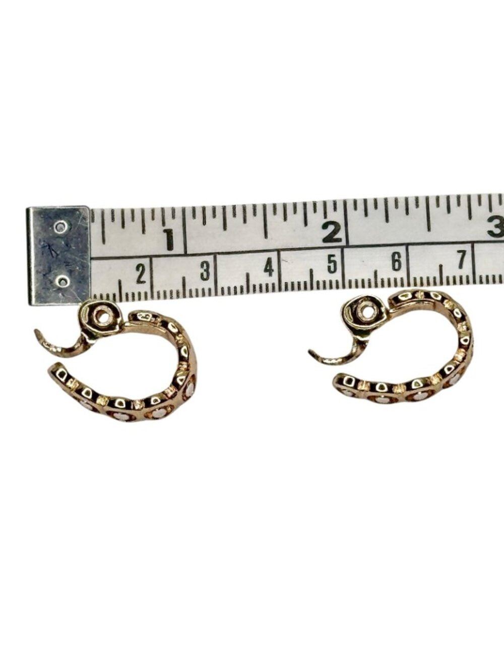 Napier Earrings Open Oval Pattern Design Hoop Gold Silver Toned Clip Vintage HMN - Picture 10 of 14